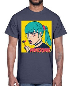 Awesome 244#- art pop art- Cotton Tee