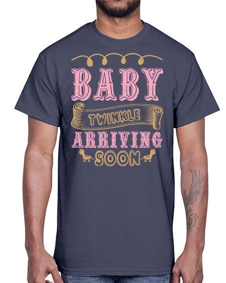 Baby Rwinkle arriving soon Style 30#- baby shower- Cotton Tee