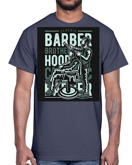 Barber Brotherhood587#- barber- Cotton Tee