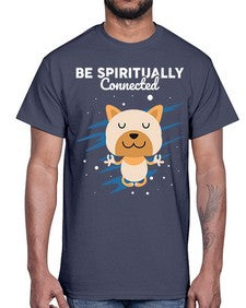 Be Spiritually Connected 114#- yoga- Cotton Tee
