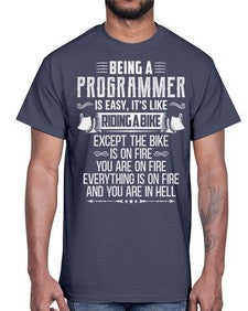 Being a Programmer 4#- computer- Cotton Tee