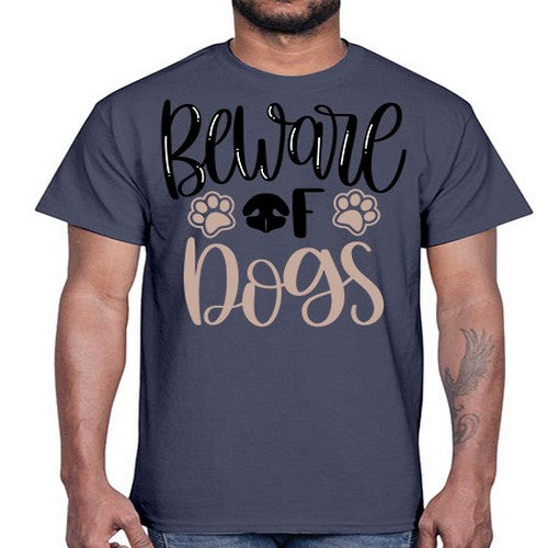 Beware Of Dogs Style 33#- dogs- Cotton Tee