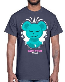 Calm Your Mind 189#- yoga- Cotton Tee