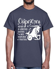 Capricorn 186#- capricorn- Cotton Tee