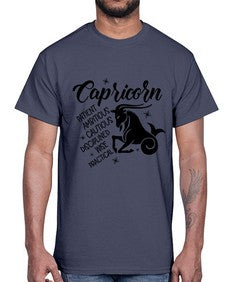 Capricorn 188#- capricorn- Cotton Tee
