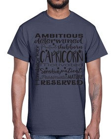 Capricorn 566#- capricorn- Cotton Tee