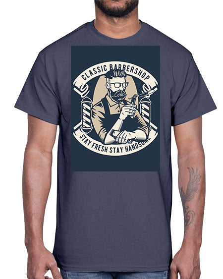 Classic Barber Shop657#- barber- Cotton Tee