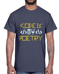 Code is my poetry 21#- computer- Cotton Tee
