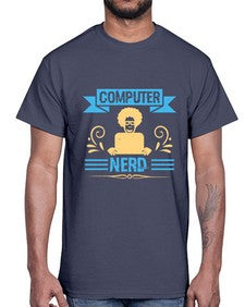 Computer Nerd 10#- computer- Cotton Tee