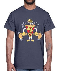 Criminal pizza 77#- cartoon food- Cotton Tee