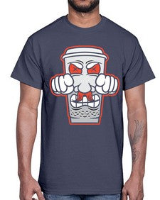 Cup power 78#- cartoon food- Cotton Tee