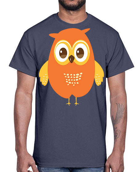 Cute Owl A TurtleRabbit 2#- owl- Cotton Tee