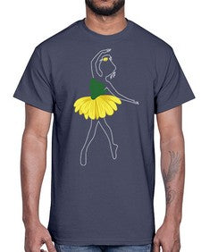 Cute ballet ballerino girls dancing ballet 83#- ballet- Cotton Tee