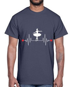 Dance girl heat beat dancing ballet 95#- ballet- Cotton Tee