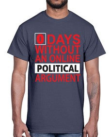 Days Without an online 80#- internet- Cotton Tee