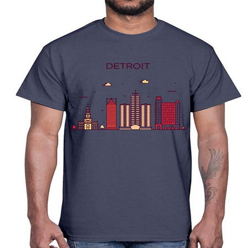 DetroitMI 665#- cities- Cotton Tee