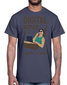 Digital Nomad Digital Creation 22#- internet- Cotton Tee