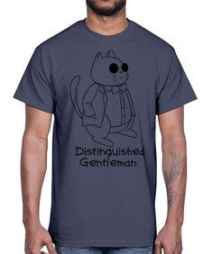 Distinguished Gentleman- cats- Cotton Tee