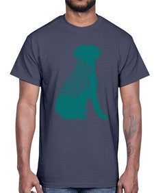 DogMandala 381#- mandala- Cotton Tee