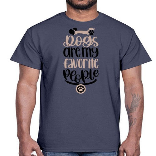 Dogs Are My Favorite People Style 23#- dogs- Cotton Tee