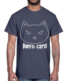 Dont Care- cats- Cotton Tee