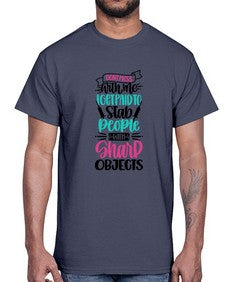 Dont Mess With Me I Get Paid To Satb People With Sharp Objects Style Style 721#- nurse- Cotton Tee