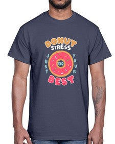 Donut stress 3#- cartoon food- Cotton Tee