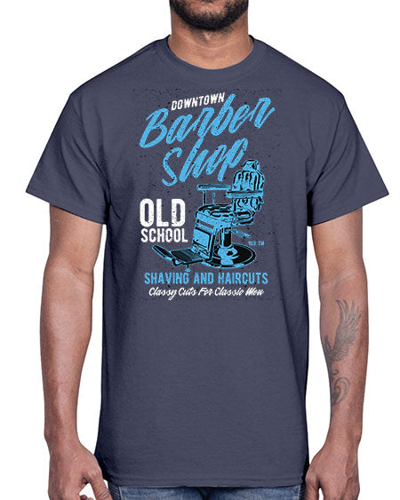 Downtown Barbershop730#- barber- Cotton Tee
