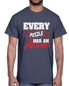 Every puzzle has an answer 11#- video games- Cotton Tee