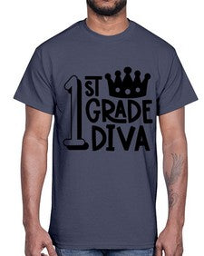 First Grade Diva 127#- first grade- Cotton Tee
