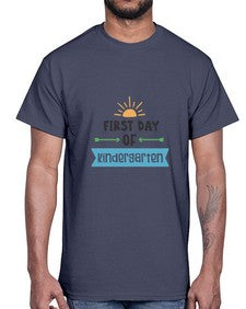 First day of kindergarten 105#- kindergarten- Cotton Tee