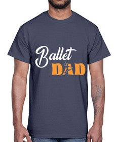 Fitted dance dad ballet svg ballet 125#- ballet- Cotton Tee