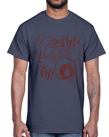 Fly 125#- cartoon general- Cotton Tee