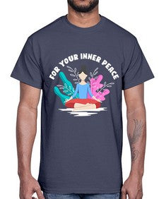 For Your Inner Peace 222#- yoga- Cotton Tee