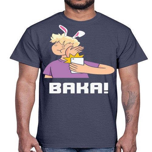 Funny Anime Baka Rabbit Slap Anime 228#- anime- Cotton Tee