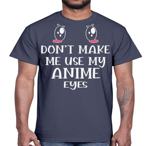 Funny Cute Anime Kawaii Eyes 230#- anime- Cotton Tee