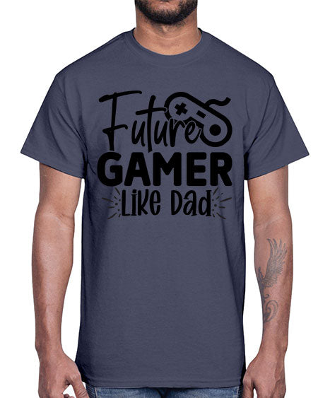 Future Gamer Like Dad 312#- kids- Cotton Tee