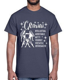Gemini 221#- gemini- Cotton Tee