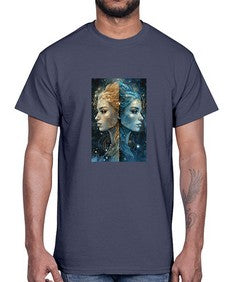 Gemini 56#- gemini- Cotton Tee