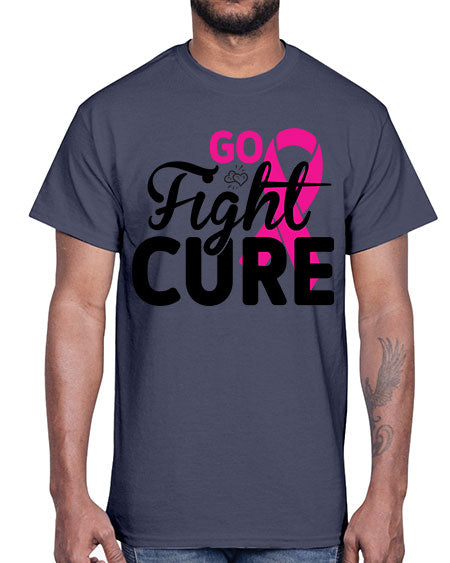 Go Fight Cure 23#- breast cancer- Cotton Tee