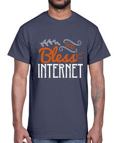 God bless internet 77#- internet- Cotton Tee