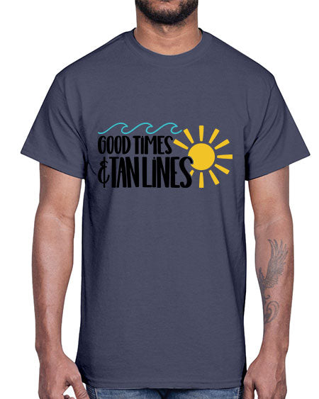 Good Times Tan Lines Style 43#- summer- Cotton Tee