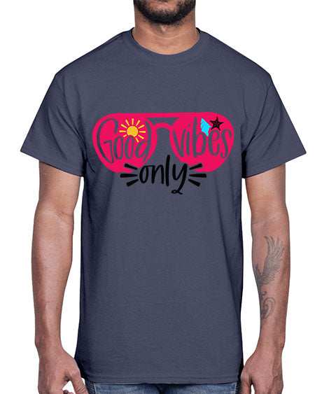 Good Vibes Only Style 42#- summer- Cotton Tee