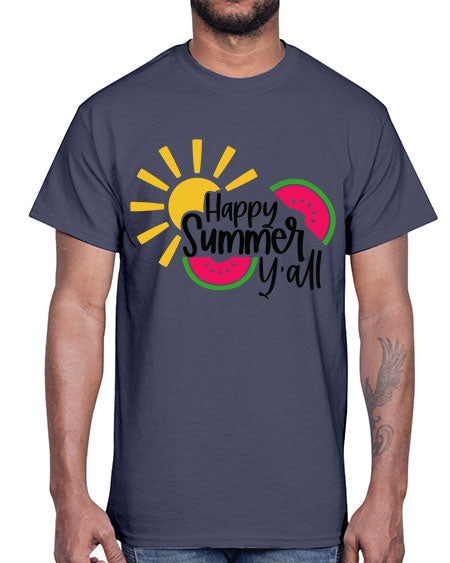 Happy Summer Yall Style 41#- summer- Cotton Tee