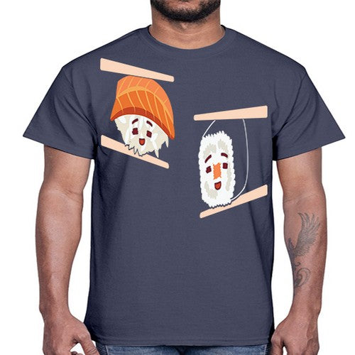 Happy Sushi Anime Kawaii Set Anime 232#- anime- Cotton Tee