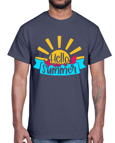 Hello Summer Style 38#- summer- Cotton Tee