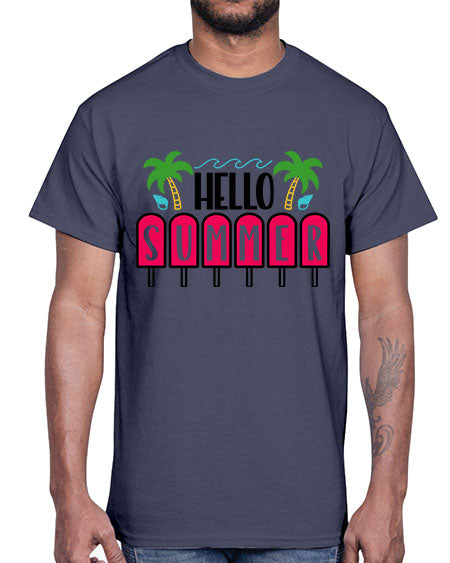 Hello Summer Style 39#- summer- Cotton Tee