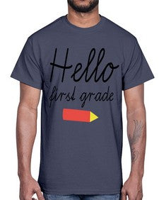 Hello first grade 274#- first grade- Cotton Tee