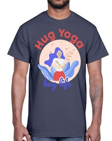 Hug Yoga Hug Life 261#- yoga- Cotton Tee