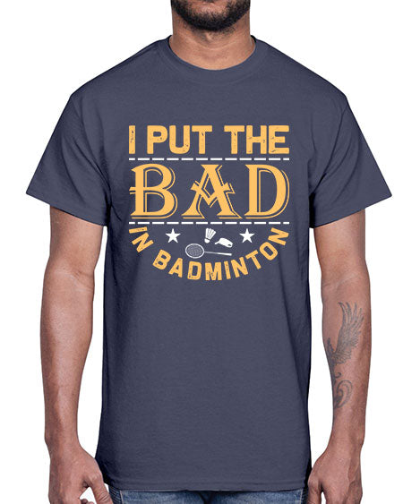 I 1056#- badminton- Cotton Tee